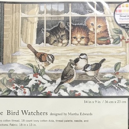 Three bird watchers