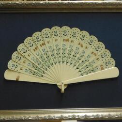 Very old ivory fan