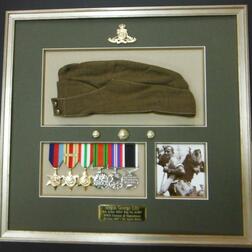 Cap, medals and photo